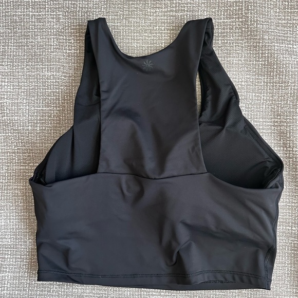 Athleta Black Sports Bra with removable Pads size small - Picture 2 of 7